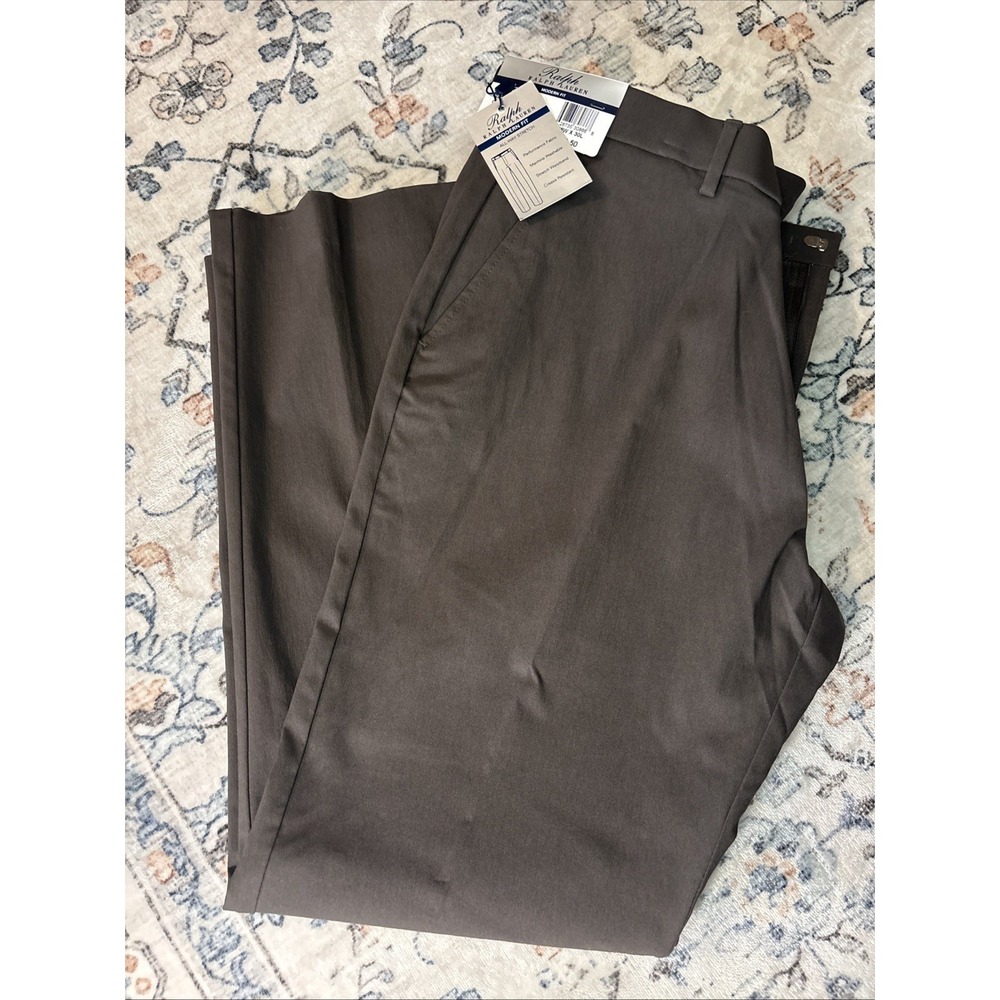 Ralph Lauren Pants Mens 38x30 Brown Modern Fit Dress Pants. New With Tags